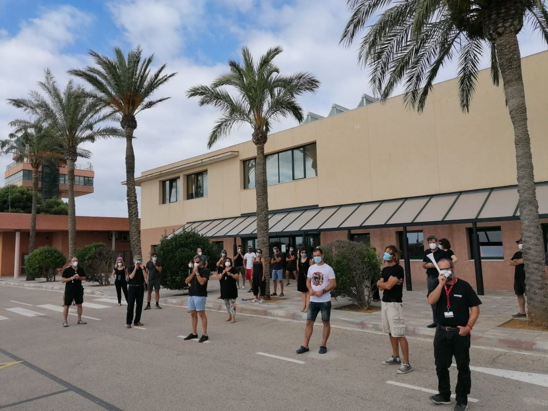 Els treballadors d'AENA de Menorca ja s'han concentrat tres cops els darrer mesos per demanar reincorporar els fixes discontinus.