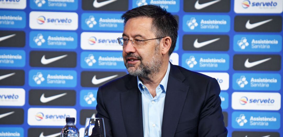 Josep Maria Bartomeu, durante una comparecencia de prensa