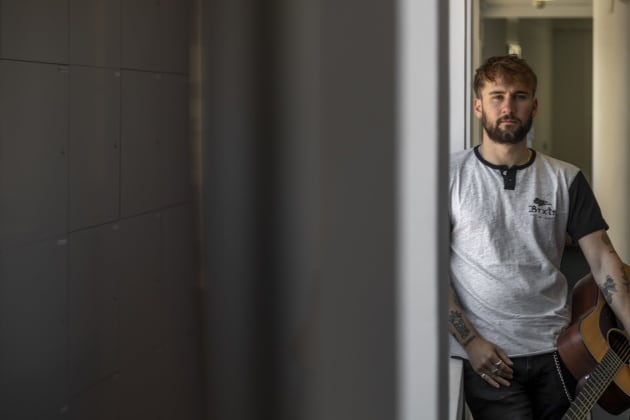 Dani Fernández, en los estudios de la Cadena SER