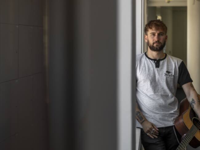 Dani Fernández, en los estudios de la Cadena SER