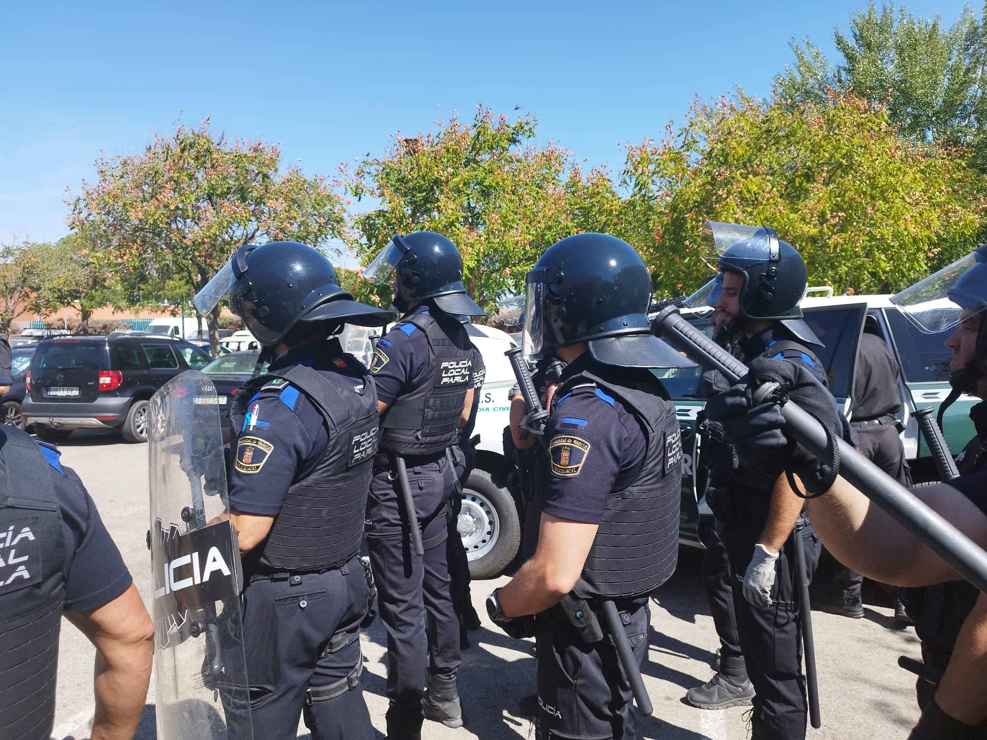 Los despliegues policiales están coordinados entre Policía Local y Policía Nacional de Parla