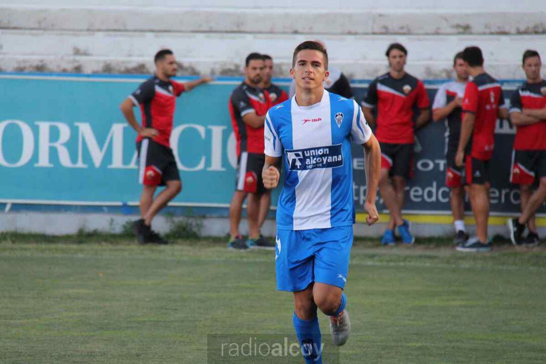 Ángel López en su presentación con el primer equipo en su anterior etapa como blanquiazul