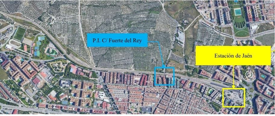 Plano de situación de las dos actuaciones