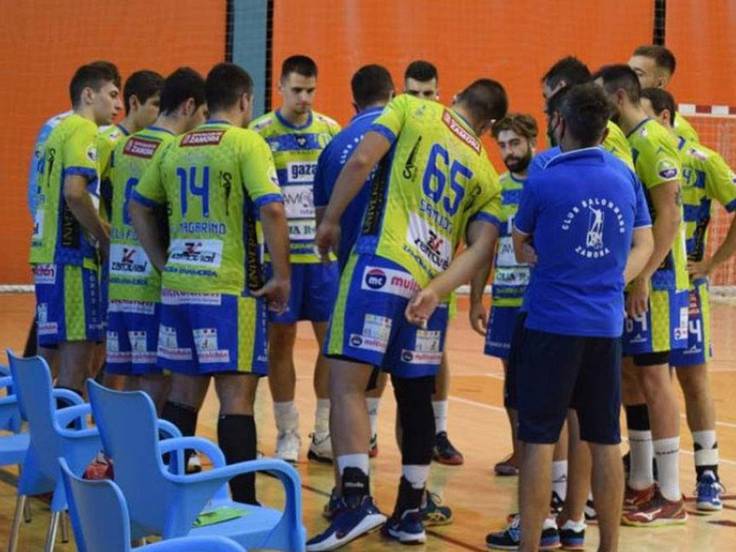 El Balonmano Zamora en un tiempo muerto