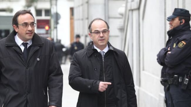 Josep Rull y Jordi Turull llegan al Supremo por la vista del procés