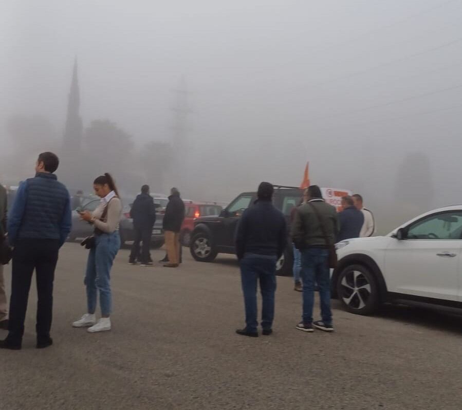 La protesta de los agricultores ha partido desde la explanada del Circuito de Jerez