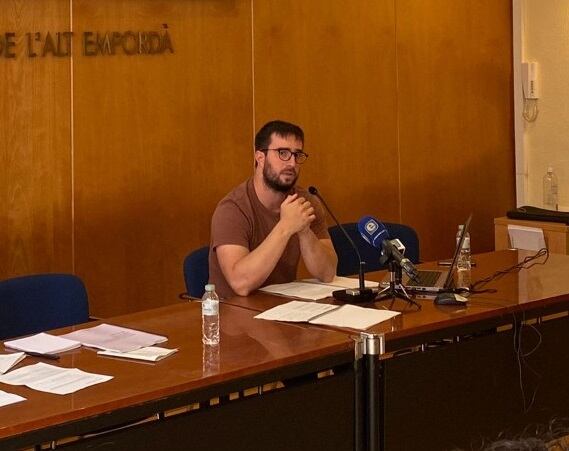 Oriol Alonso, durant la presentació de l'estudi.