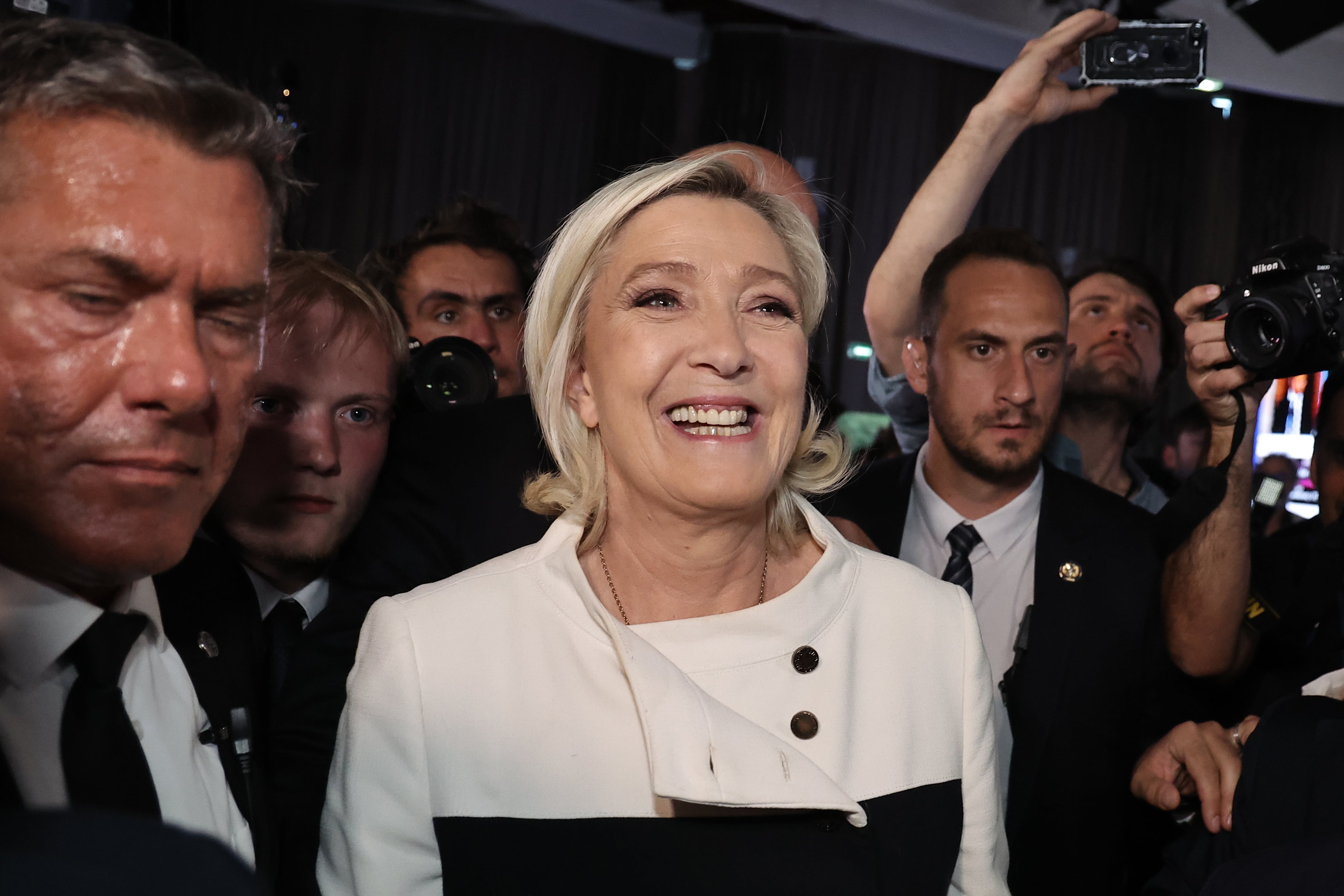 Imagen de la líder de la extrema derecha en Francia, Marine Le Pen