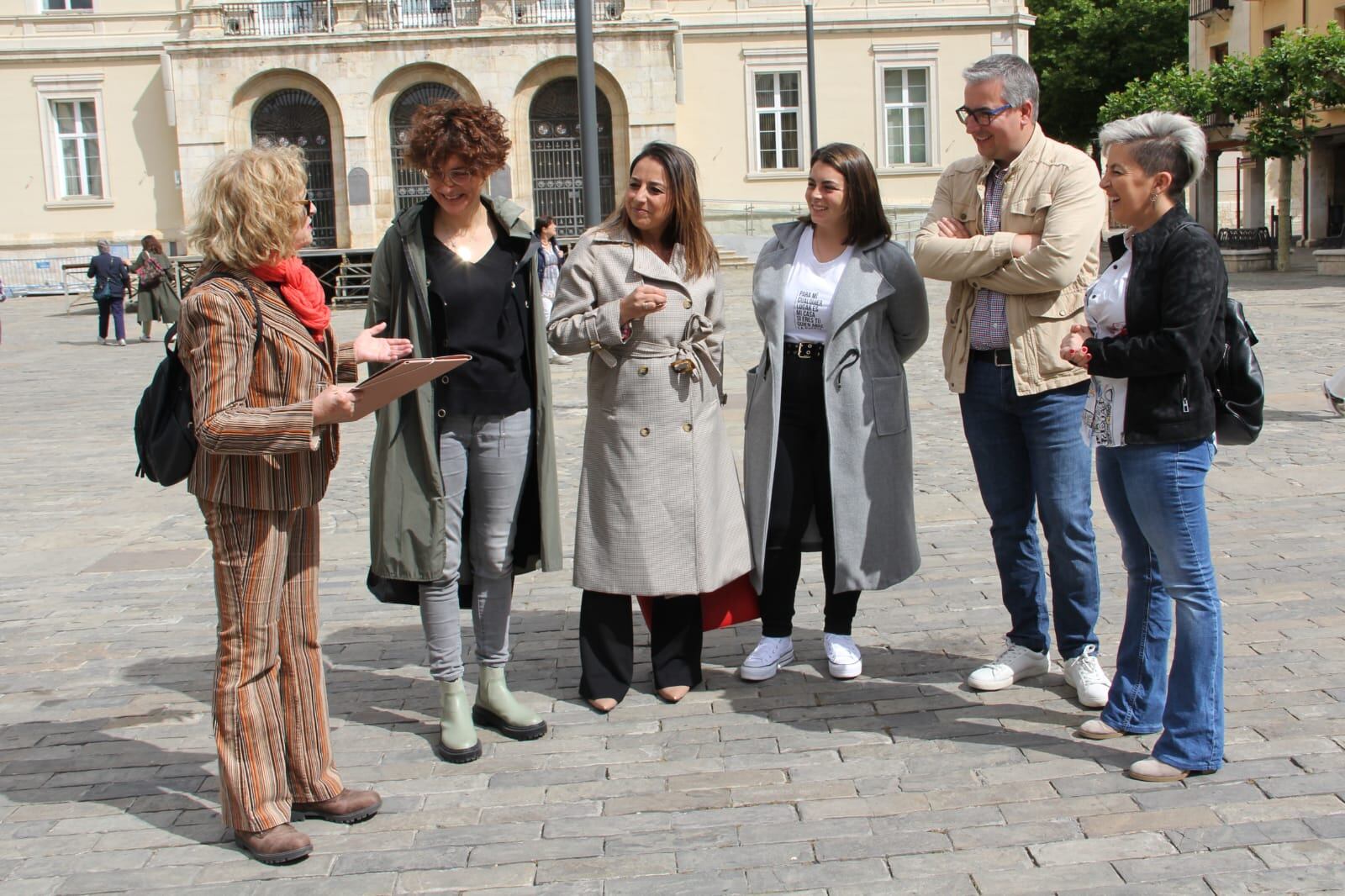 Comparecencia en la Plaza Mayor de Palencia
