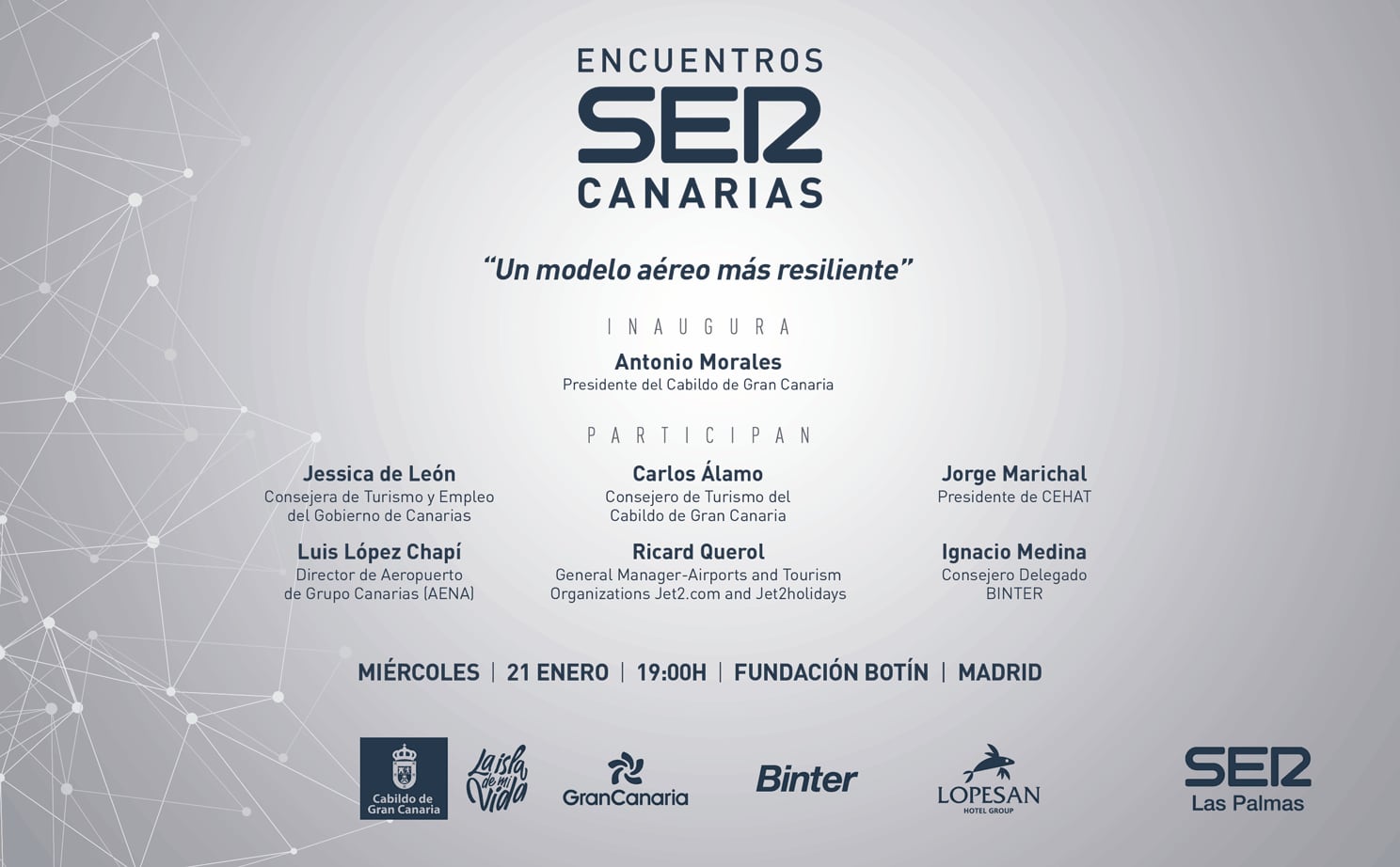 Encuentro SER Canarias en Fitur: 'Un modelo aéreo más resiliente'