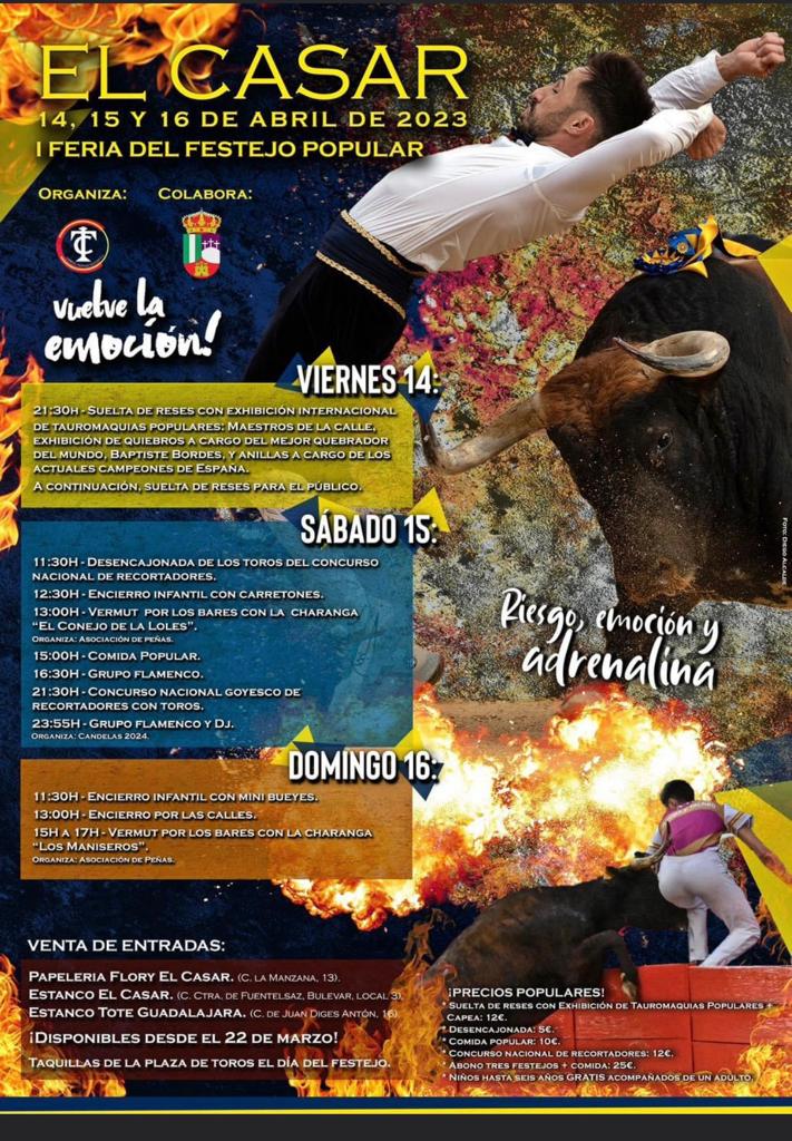 Cartel fiesta taurina El Casar