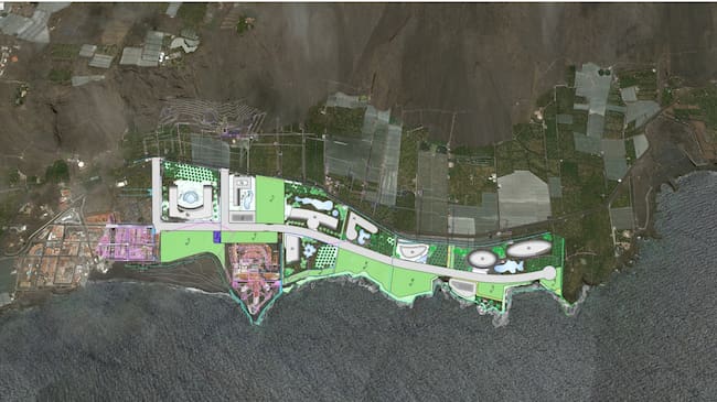 Mapa del proyecto turístico para Puerto Naos