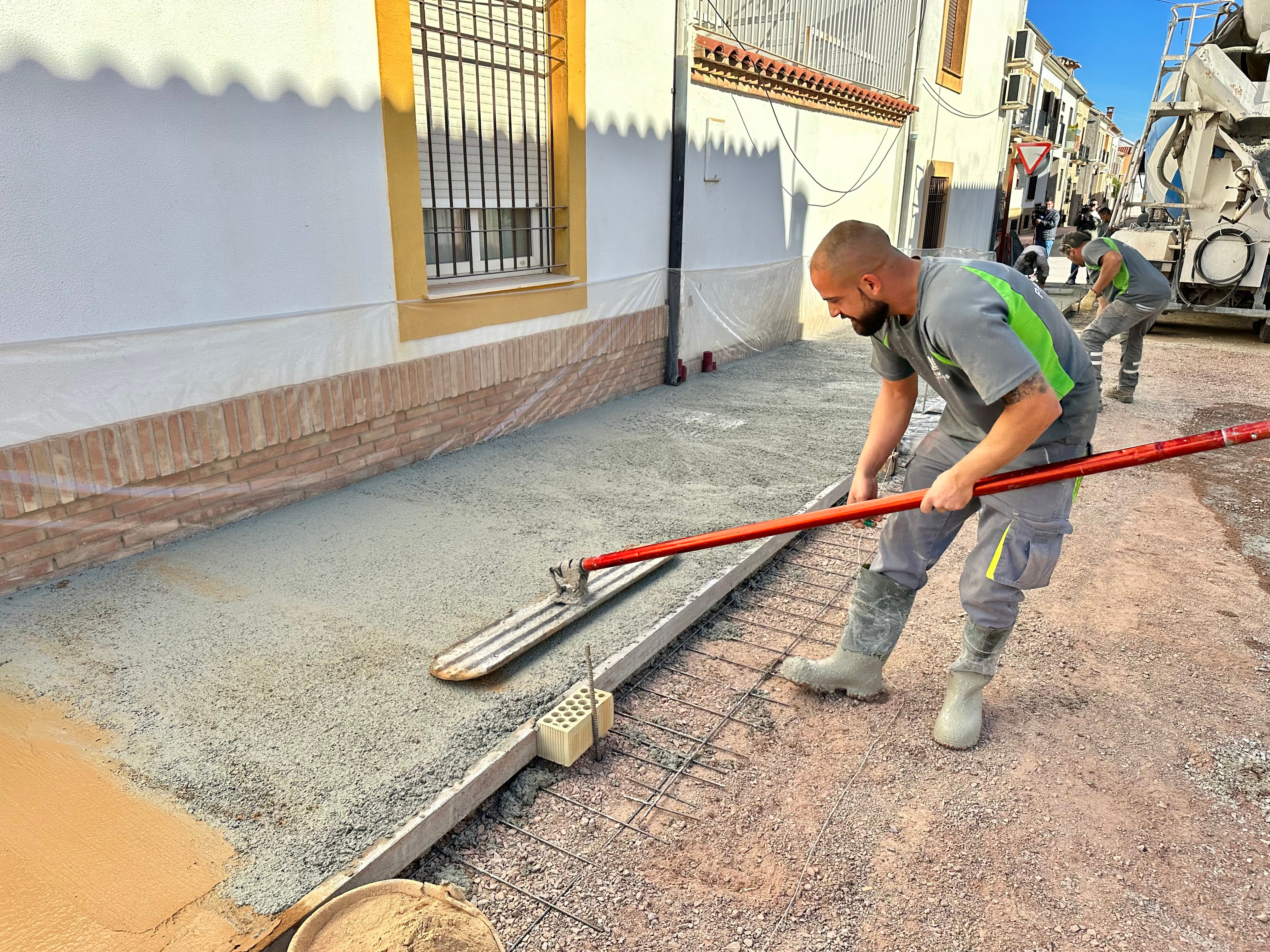 Avanza a buen ritmo la obra de la calle Sierra de Segura de Baeza