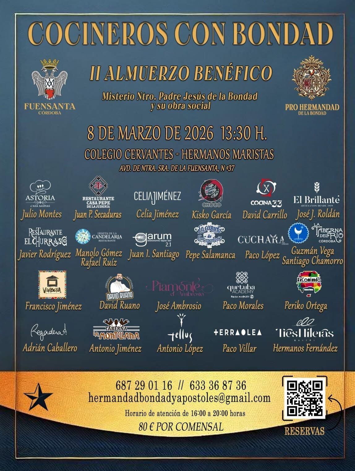 Cartel de la segunda edición de Cocineros con Bondad