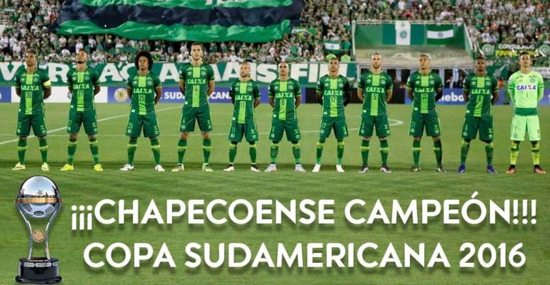 La Conmebol ha dado la Copa Sudamericana 2016 a Chapecoense.