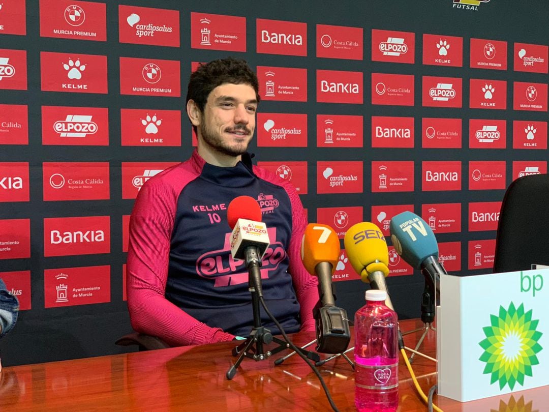 Marc Tolrà en la sala de prensa del Palacio de los Deportes