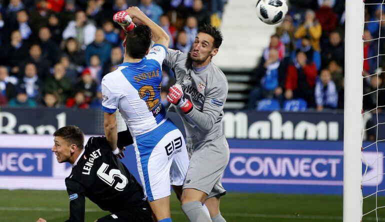 El fallo de Sergio Rico durante el partido frente al Leganés