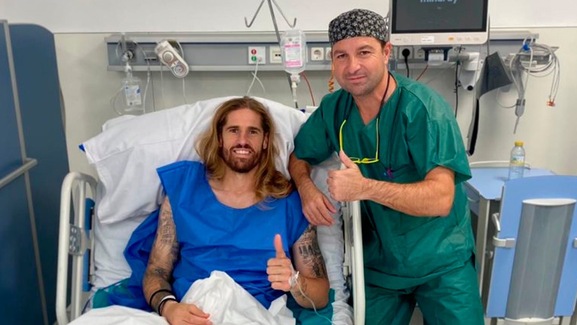 Raúl Albentosa, tras la operación