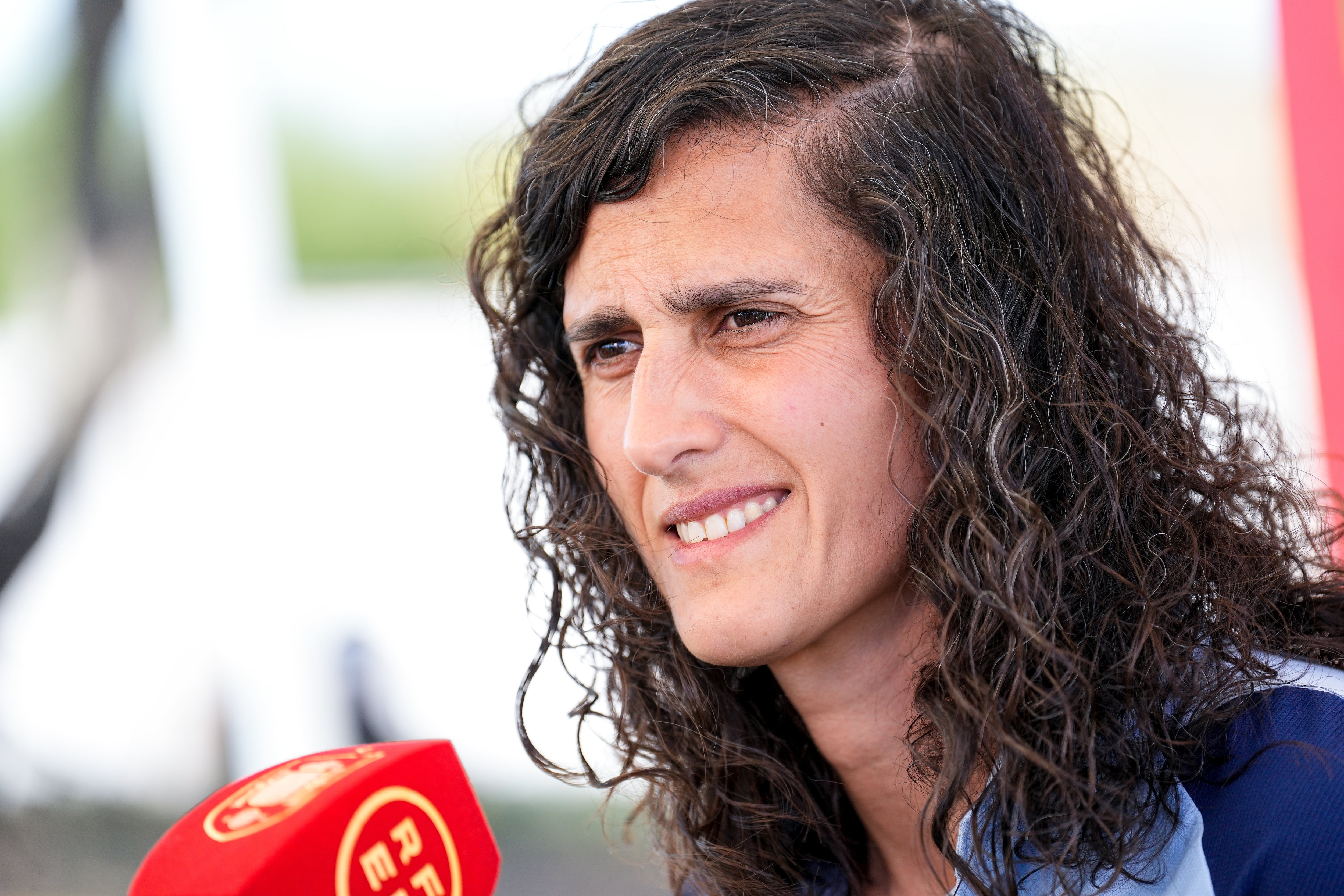 Montse Tomé responde a varias preguntas de la prensa en el Media Day de la selección española