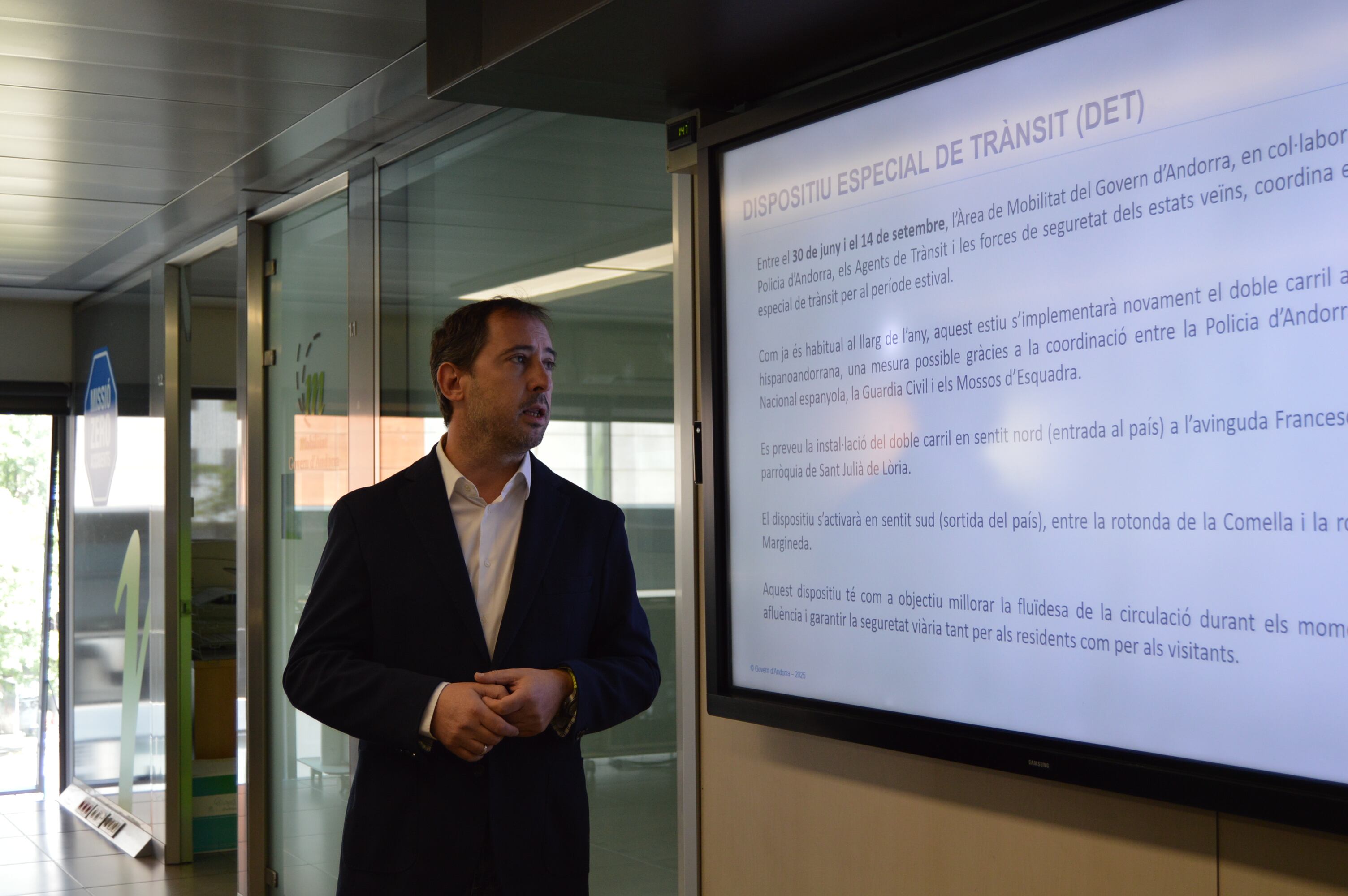 El director de Transports ha presentat el dispositiu especial de trànsit de cara a l'estiu