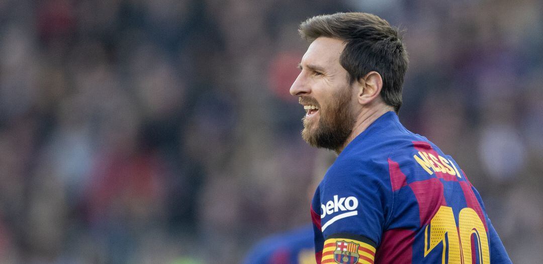 Lionel Messi, durante el último partido del Fútbol Club Barcelona