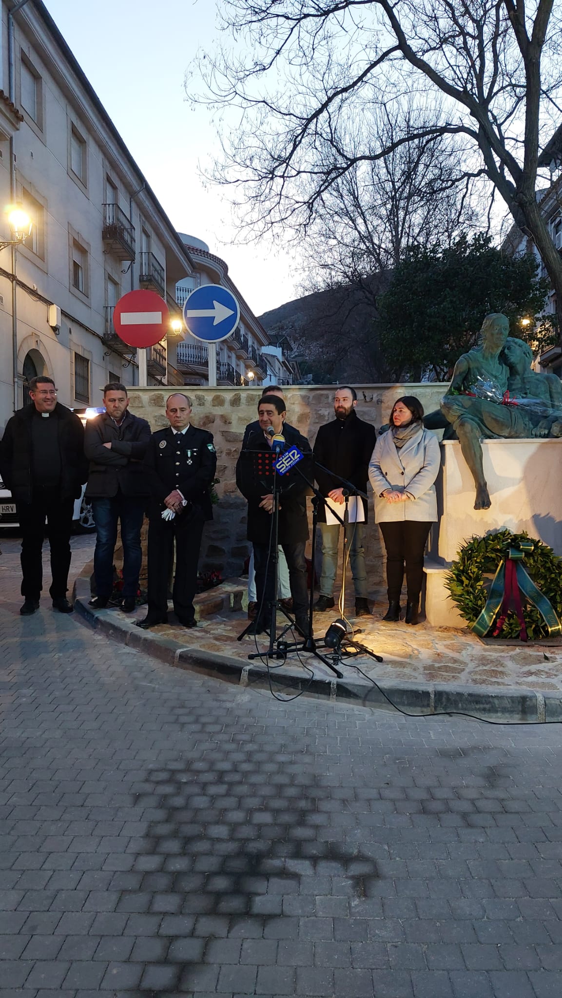 Momento de la intervención del presidente de la Diputación Provincial de Jaén, Francisco Reyes