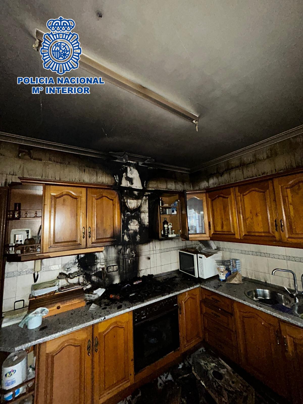 Incendio en la vivienda de Linares