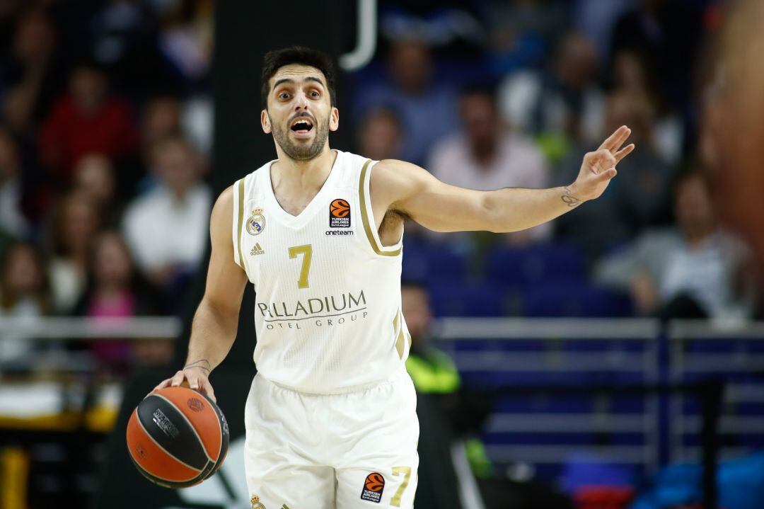 Facundo Campazzo, en un partido con el Real Madrid