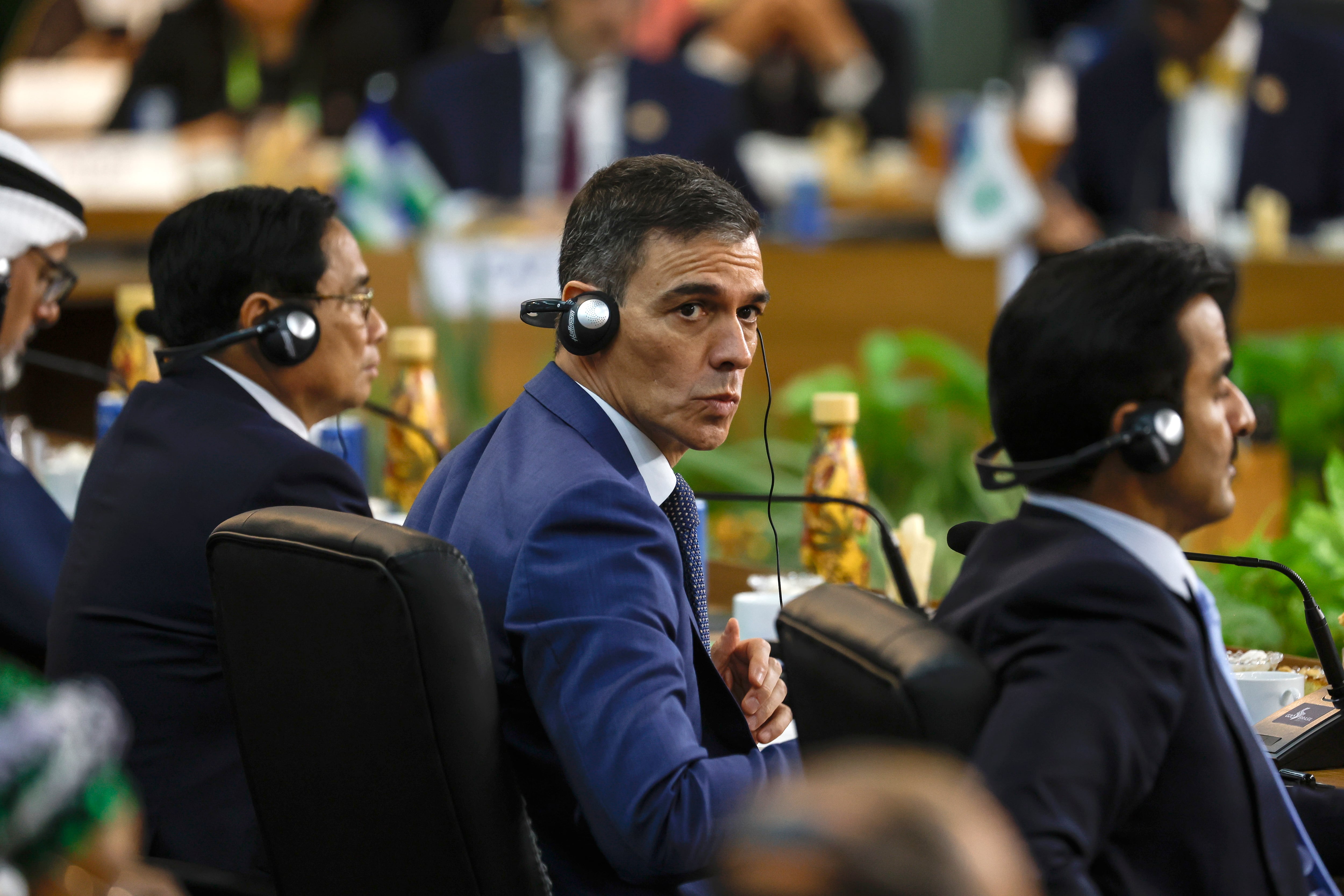 El presidente del Gobierno español, Pedro Sánchez, participa en la cumbre de G20 este lunes en Río de Janeiro (Brasil).