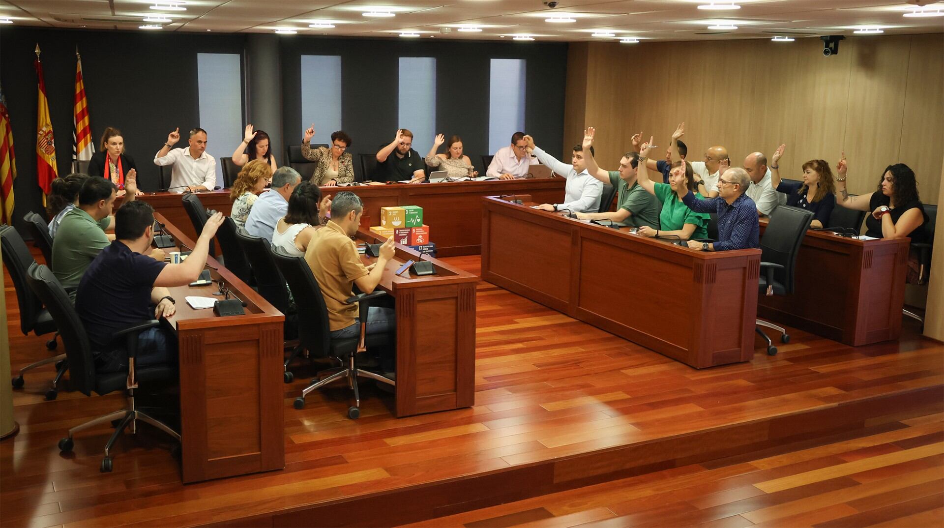 Imagen del pleno municipal de julio celebrado en Onda