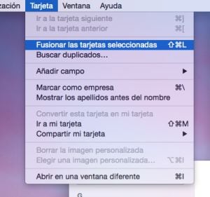 Las aplicaciones de gestión de contactos permiten fusionar varias tarjetas