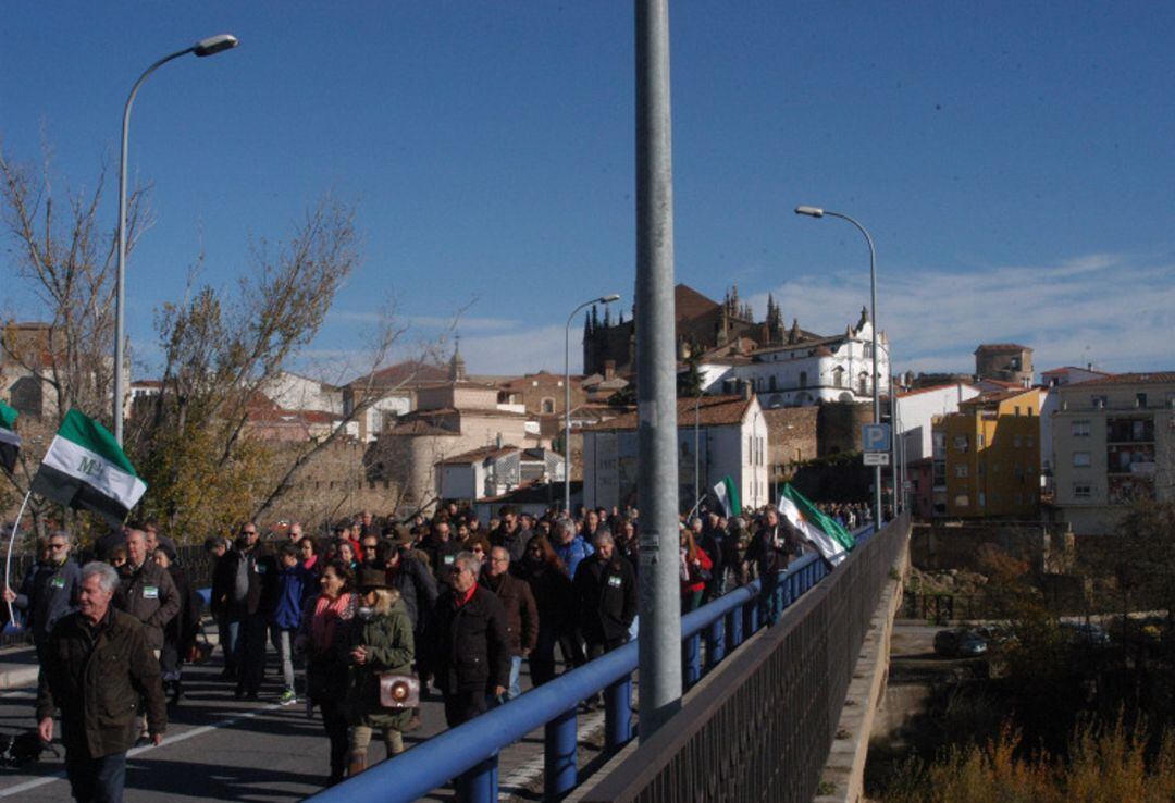 Manifestación promovida por Milana Bonita en Plasencia en 2018