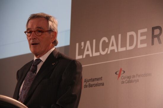 Xavier Trias, a la seva conferència al Col.legi de Periodistes