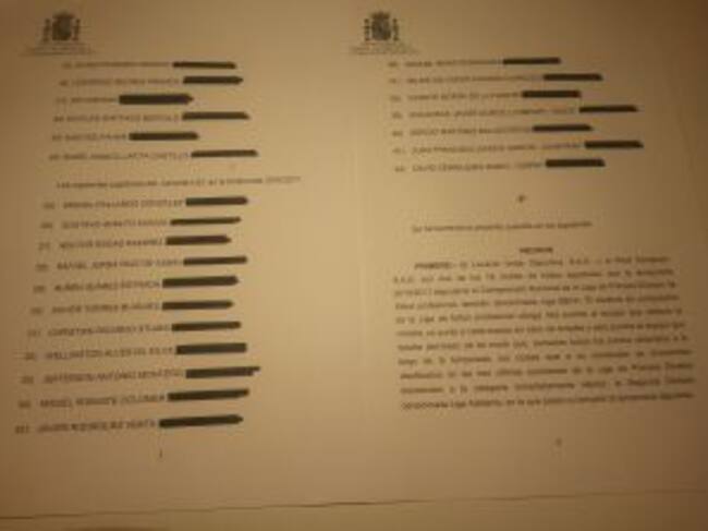 Relación de juadores del Levante contra los que se ha presentado la querella