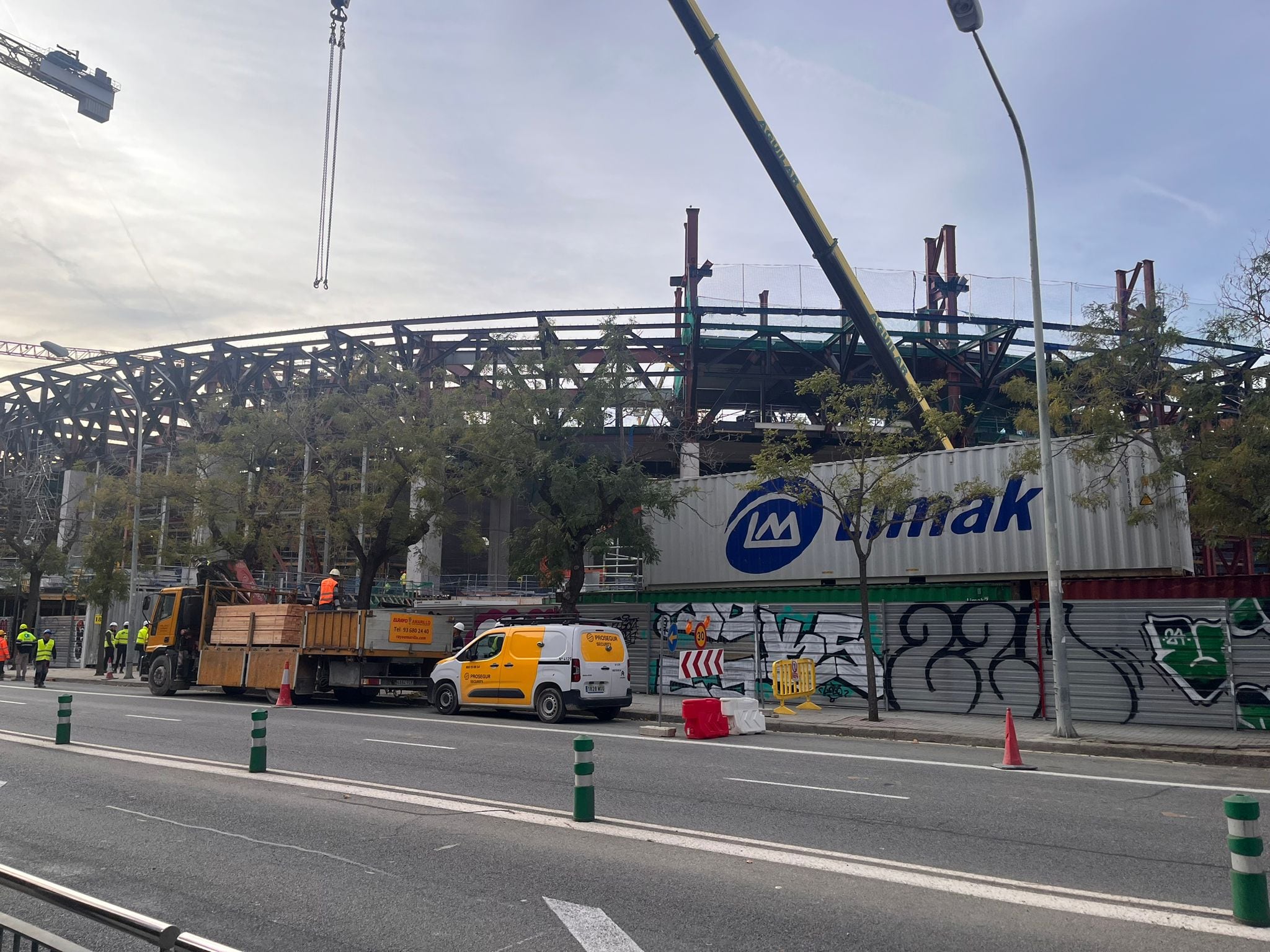 El estado de las obras del Camp Nou