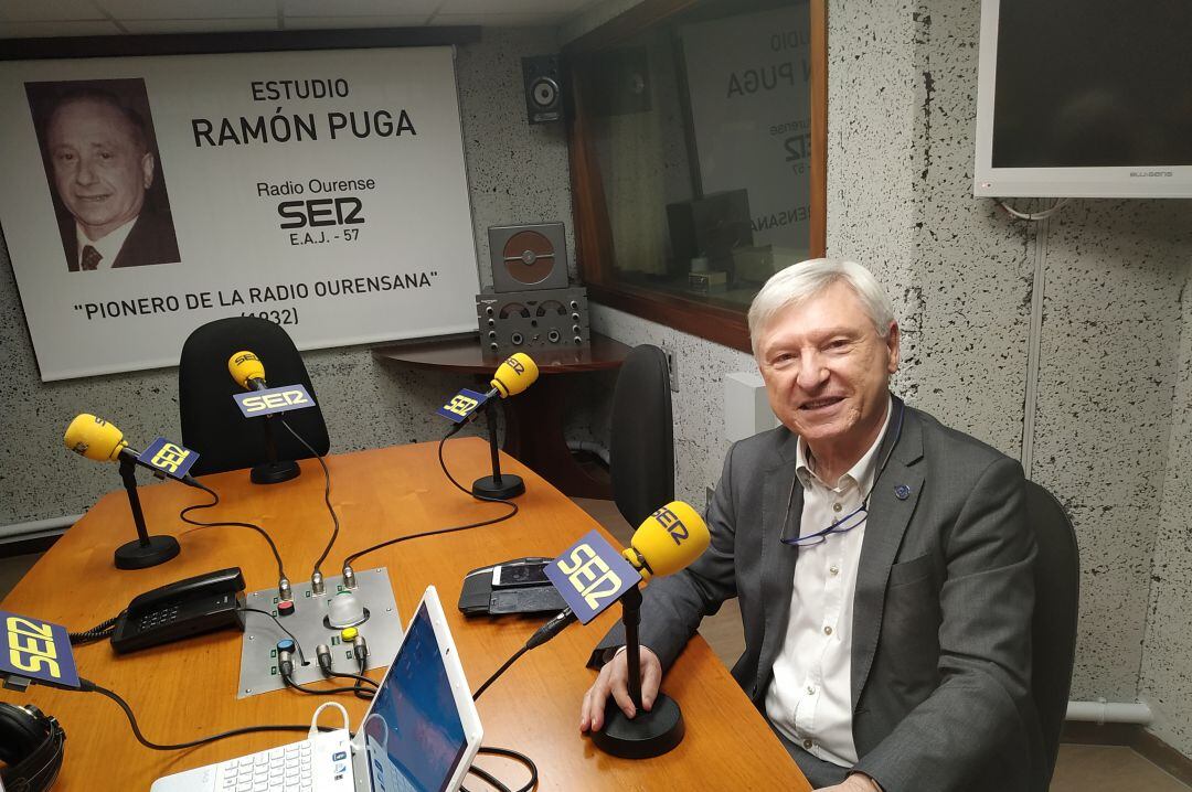 Alejandro Rubín, director - gerente de Expourense en nuestro estudio &quot;Ramón Puga&quot;