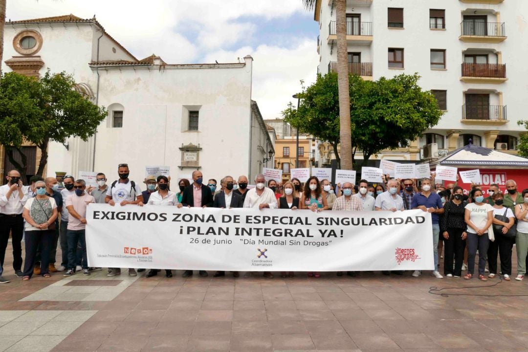 Un momento de la concentración.