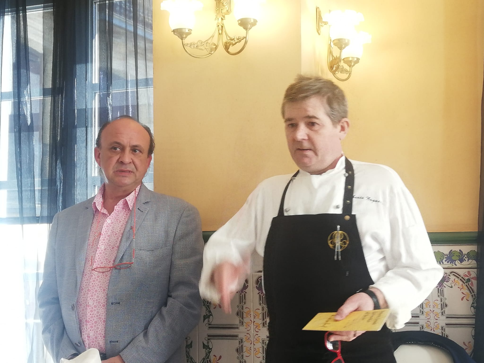 Rafa Abadías, del Restaurante Las Torres, y Alberto Noguero, chef del Hotel San Ramón de Barbastro