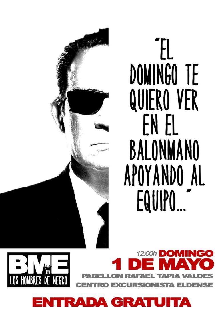 Cartel motivador del partido