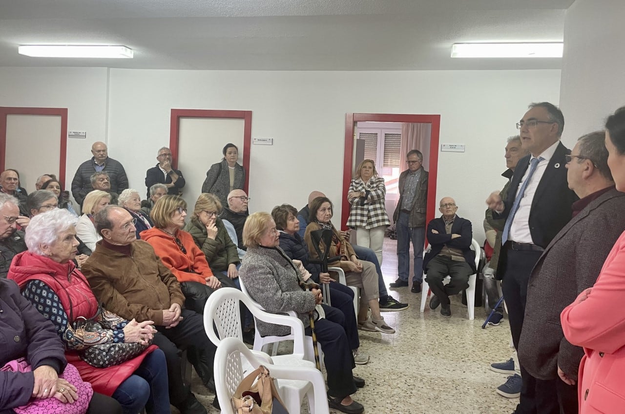 Raúl Pesquera, en un acto organizado por la Asociación de Vecinos de Cueto