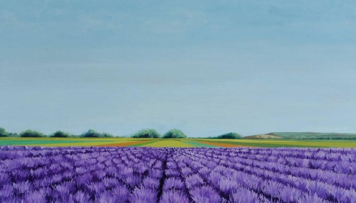 &quot;Paisaje Lavanda&quot;, obra de Marietta Negueruela