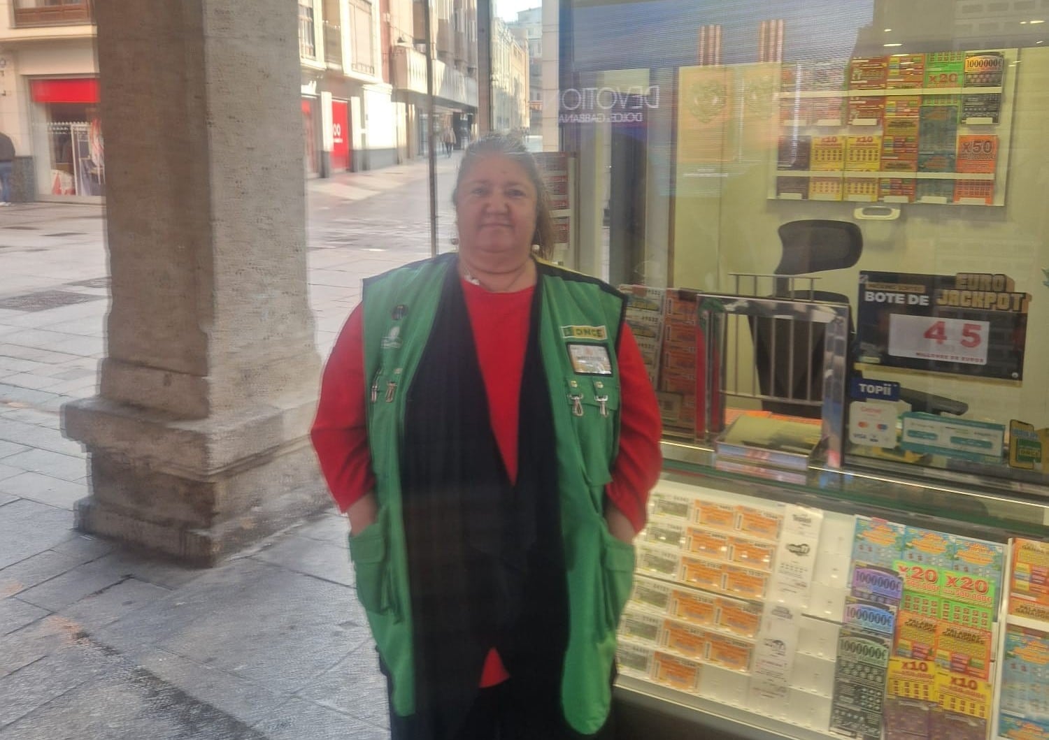 La vendedora de la ONCE. Mª Teresa Ladero García