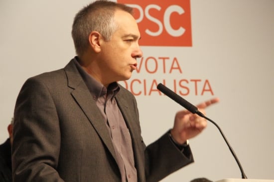 Pere Navarro, al miting de Girona