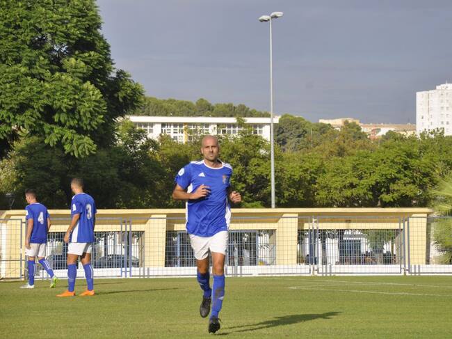 Dani Jurado durante un partido esta temporada en La Juventud