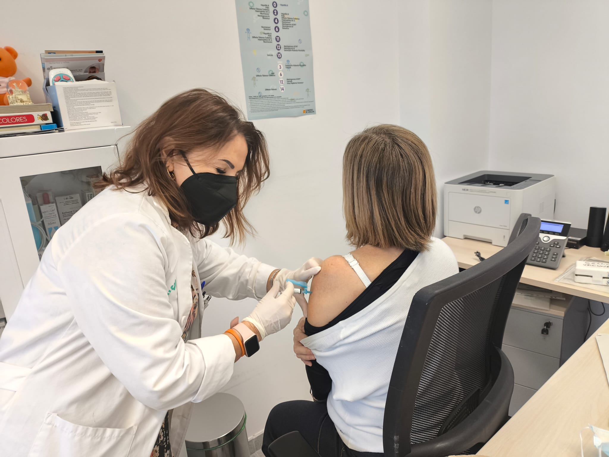 Campaña de vacunación de gripe y COVID en Aragón