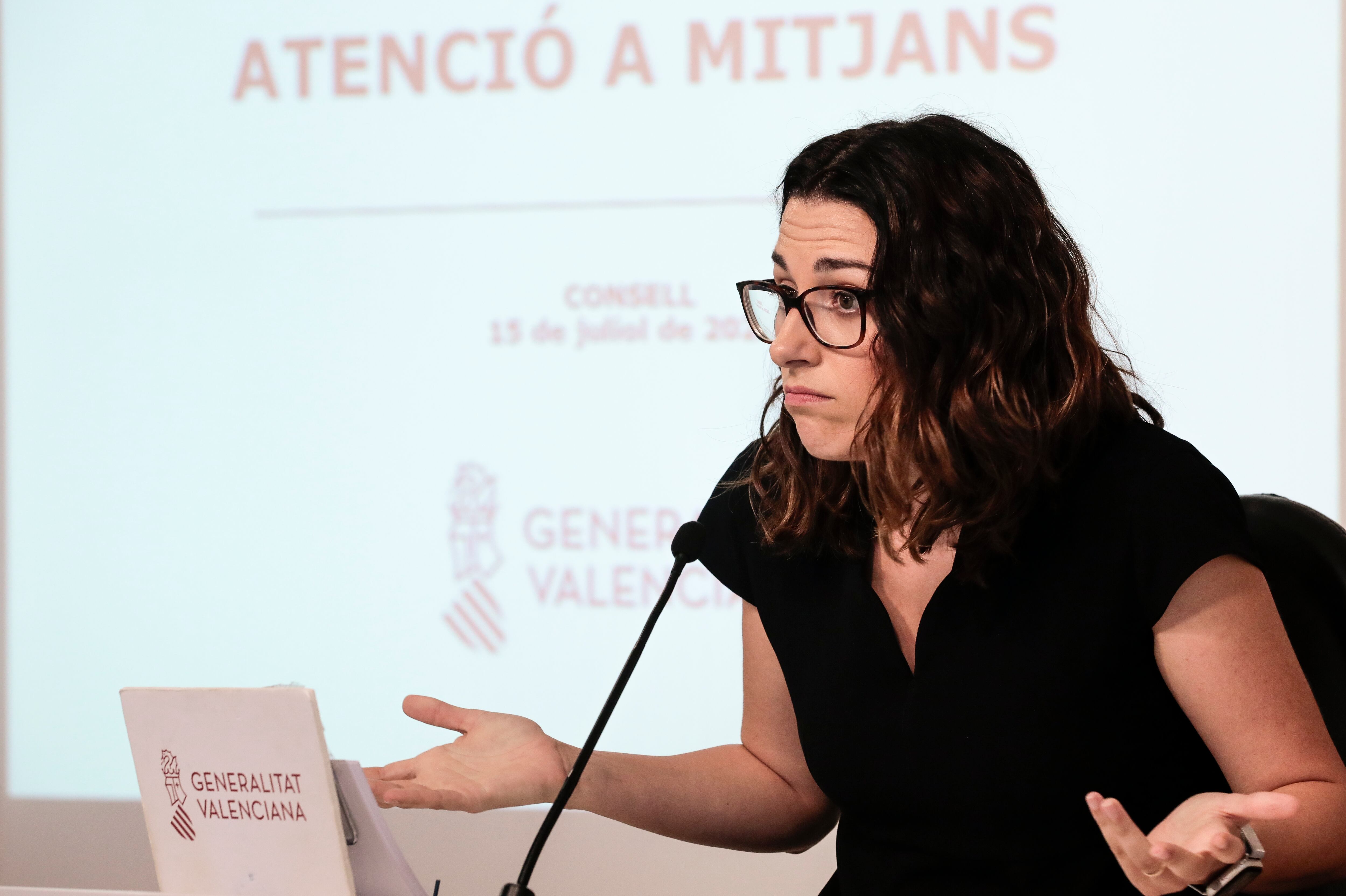 La vicepresidenta del Consell, Aitana Mas, informa de los asuntos tratados en la reunión semanal del ejecutivo valenciano