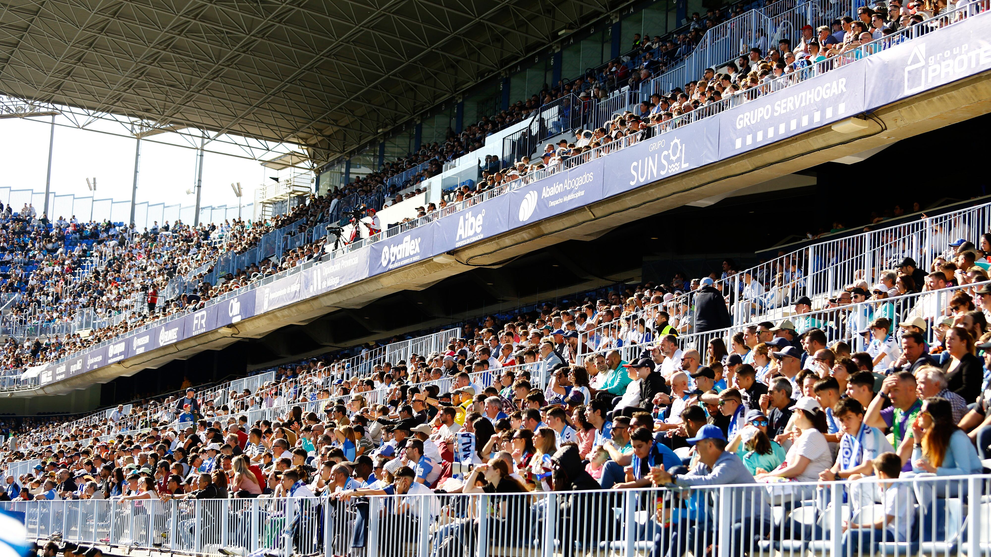 Las entradas para el partido entre el Málaga y el Algeciras a la venta desde este martes en las taquillas de La Rosaleda