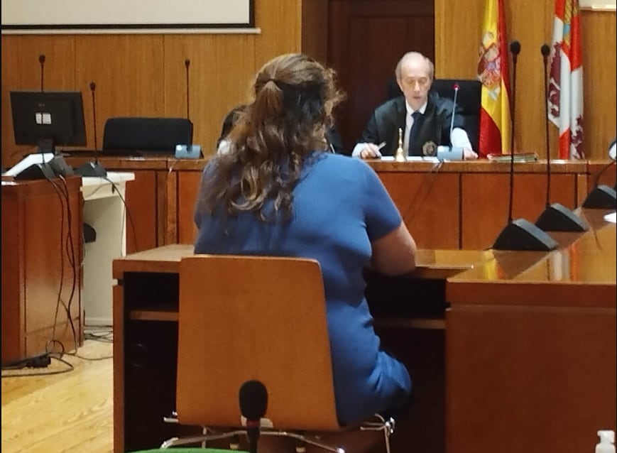 La exedil de Bobadilla, en la primera jornada del juicio iniciado este lunes en la Audiencia de Valladolid. - EUROPA PRESS