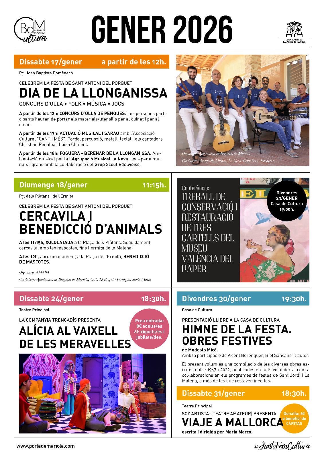 Actos culturales y festivos