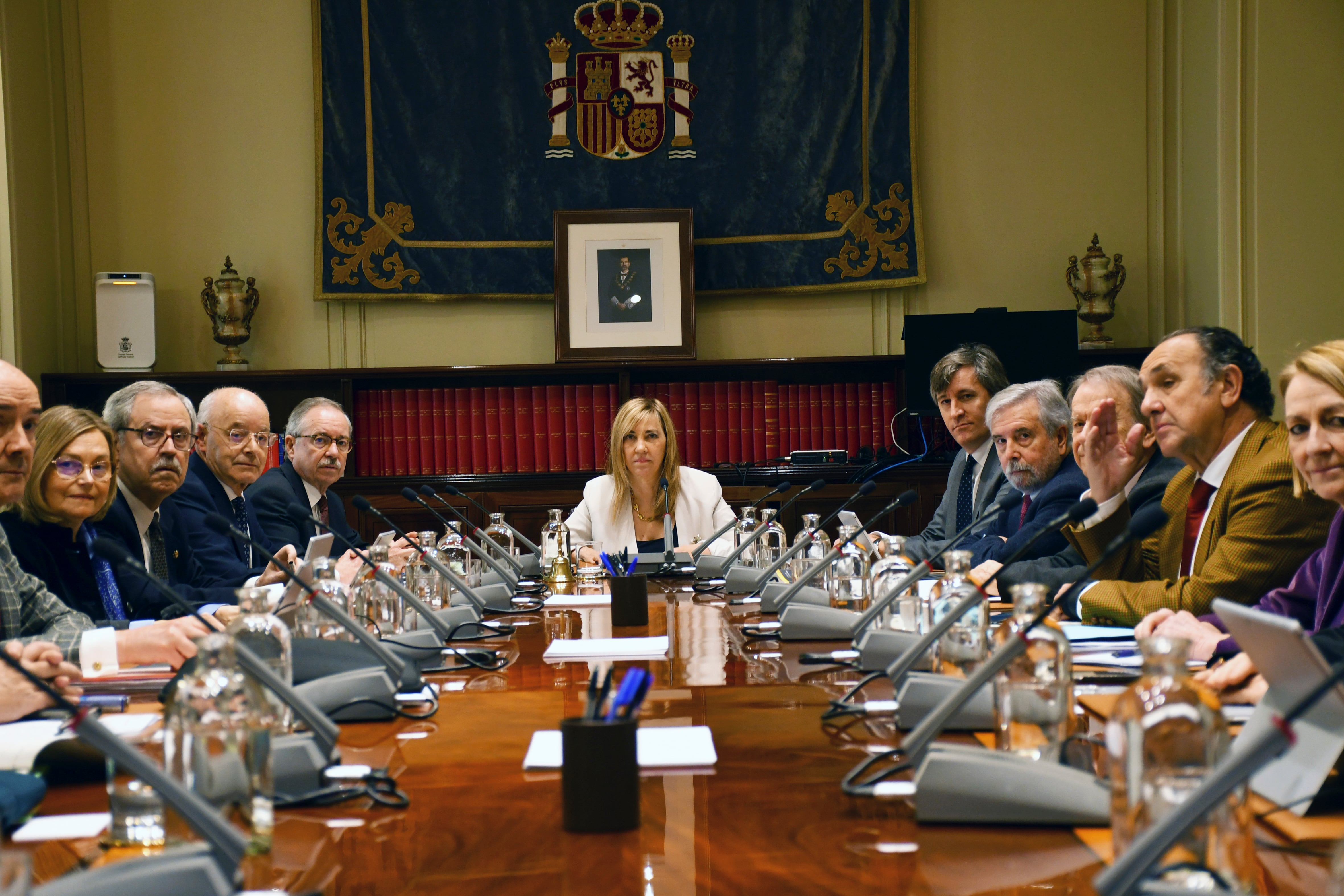 Pleno extraordinario que celebra este miércoles en Madrid el Consejo General del Poder Judicial en relación con la reforma del sistema de elección de los vocales de procedencia judicial